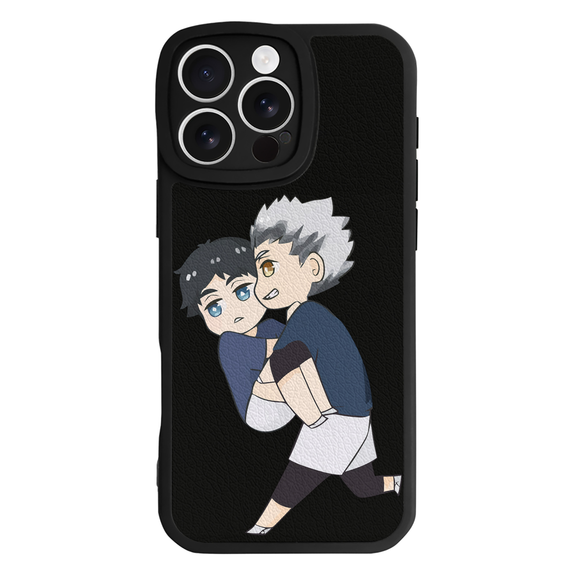 （画像用） ハイキュー!! Haikyu!! 【iPhone 16シリーズ対応】シリコンスマホケース（レザー調） 材質：シリコン